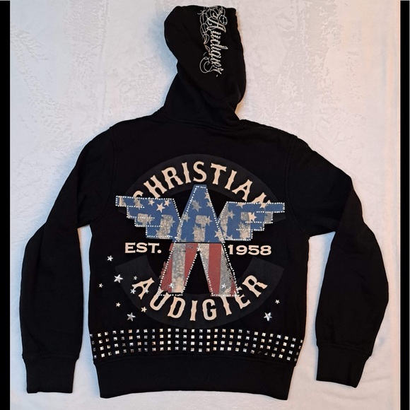 Christian Audigier Shirts Christian Audigier Hoodie Medium Poshmark